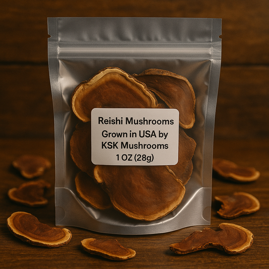 π πDried Reishi Mushrooms (Ganoderma lucidum)