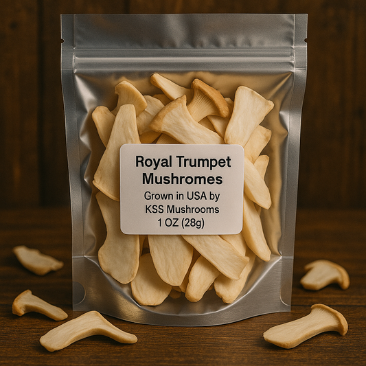 ππDried Royal Trumpet Mushrooms (Pleurotus eryngii)