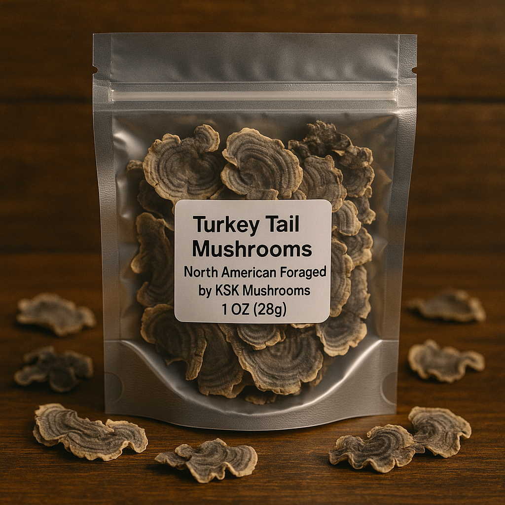 🛡️ 🍄Dried Turkey Tail Mushrooms (Trametes versicolor)